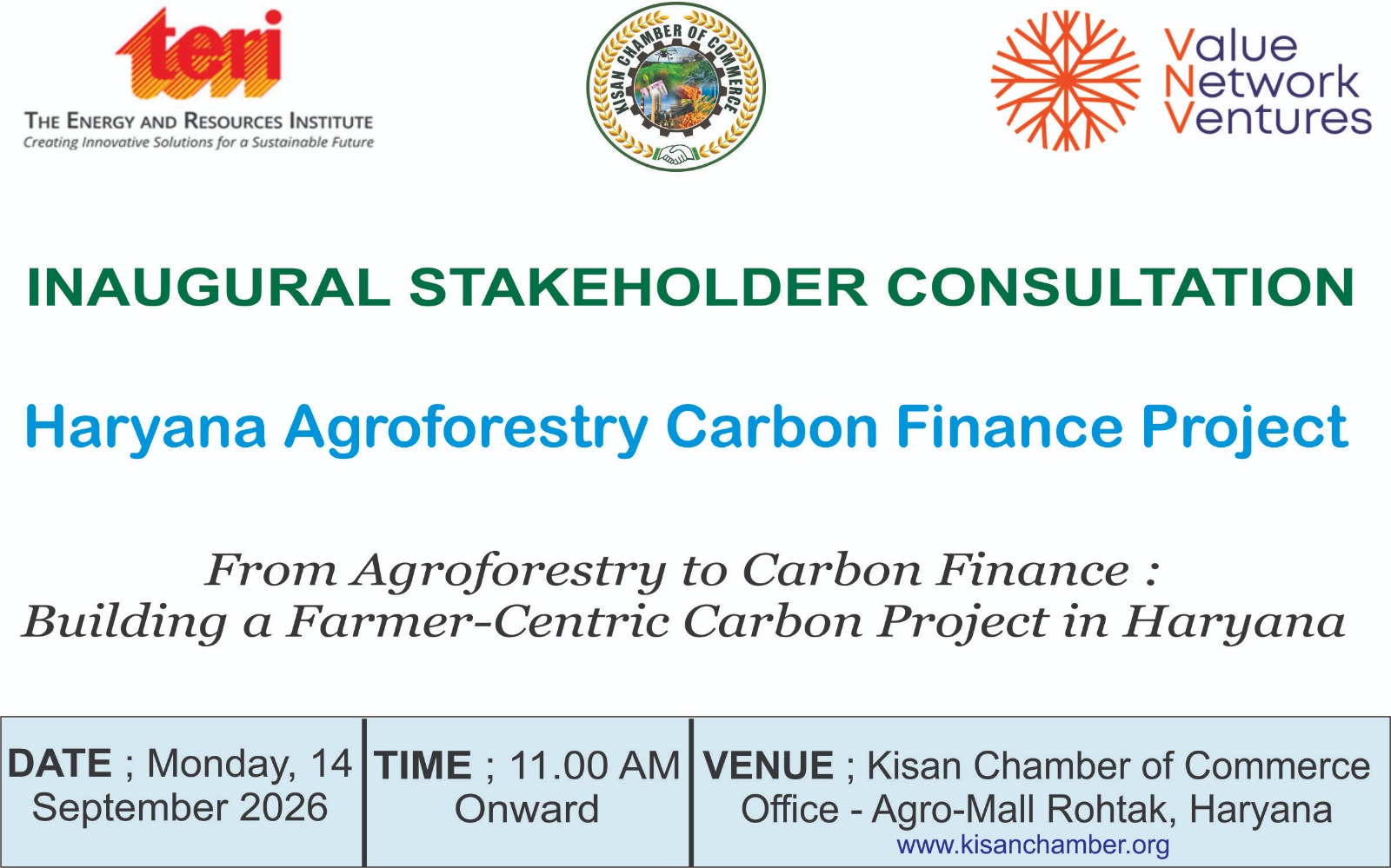 Stakeholder Consultation for Haryana ARR Carbon Finance Project